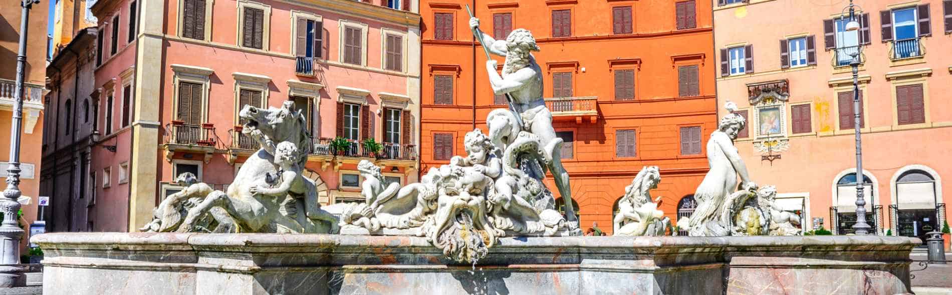 Navona Square fountain, private guided tour of Rome