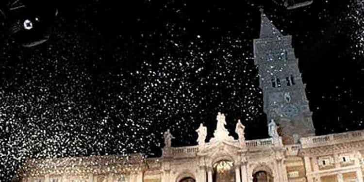 Roma sotto la neve il 5 di agosto